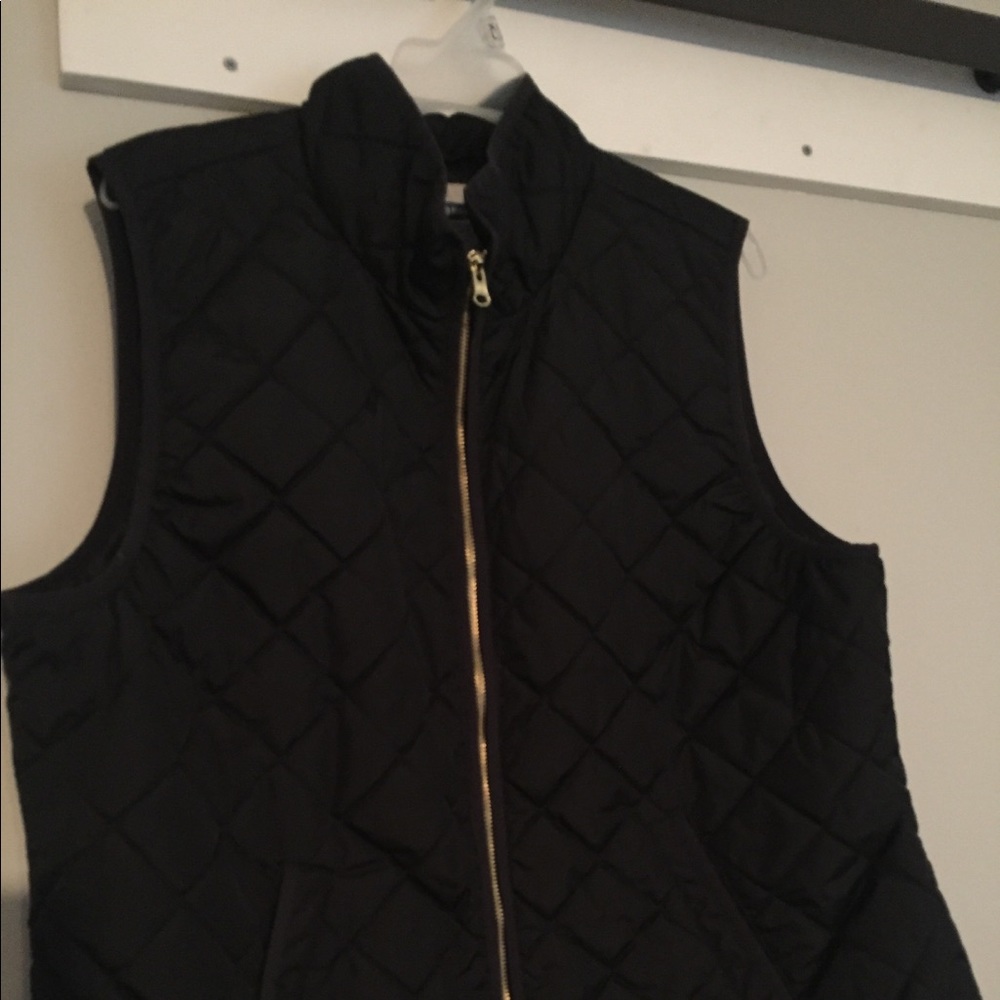 Black Quilted Vest